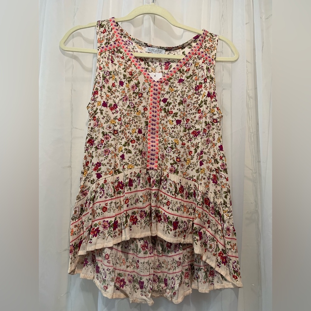 Patrons of Peace Floral Top